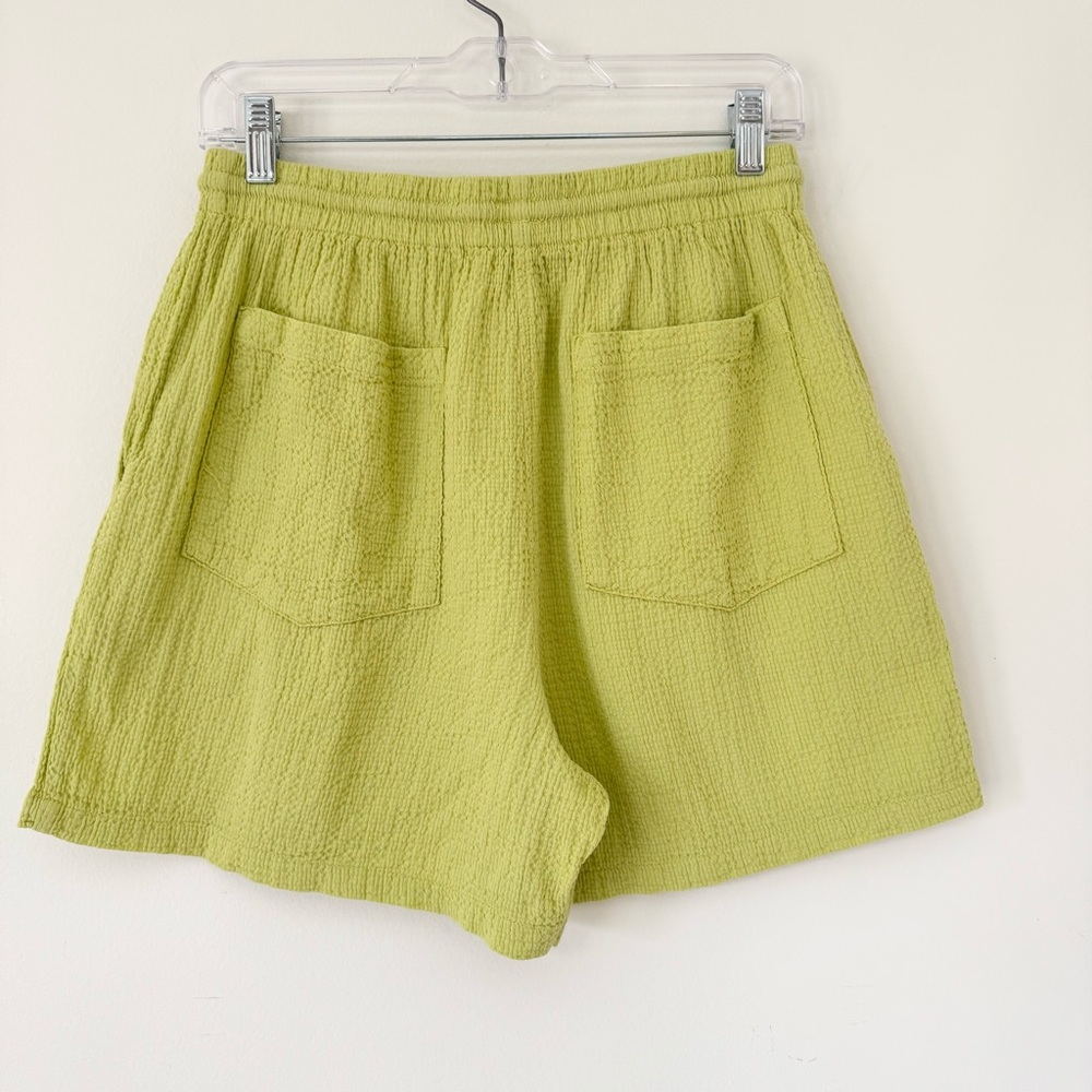 GRAVEL & GOLD Essi Drawstring Short in “Endive” Lime Green Colorway, Size M (2) - Picture 7 of 16